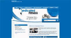 Desktop Screenshot of dedicatedfitness.net