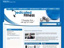 Tablet Screenshot of dedicatedfitness.net